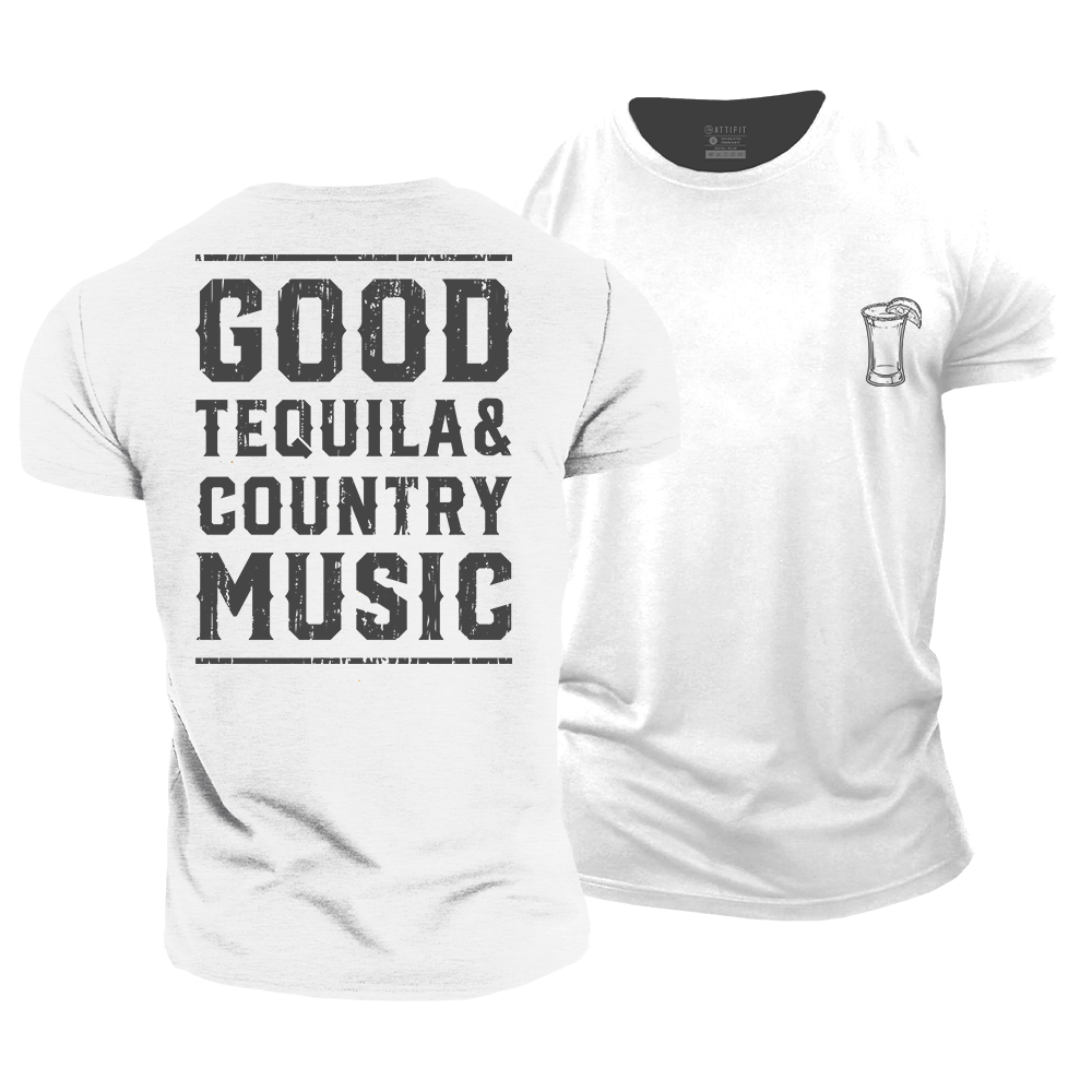 Good Tequila Country Music Cotton T-Shirt