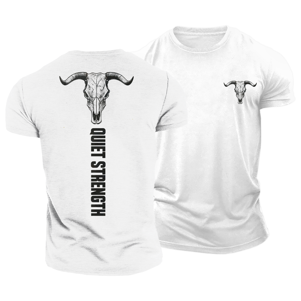 Quiet Strength Longhorn Cotton T-Shirt