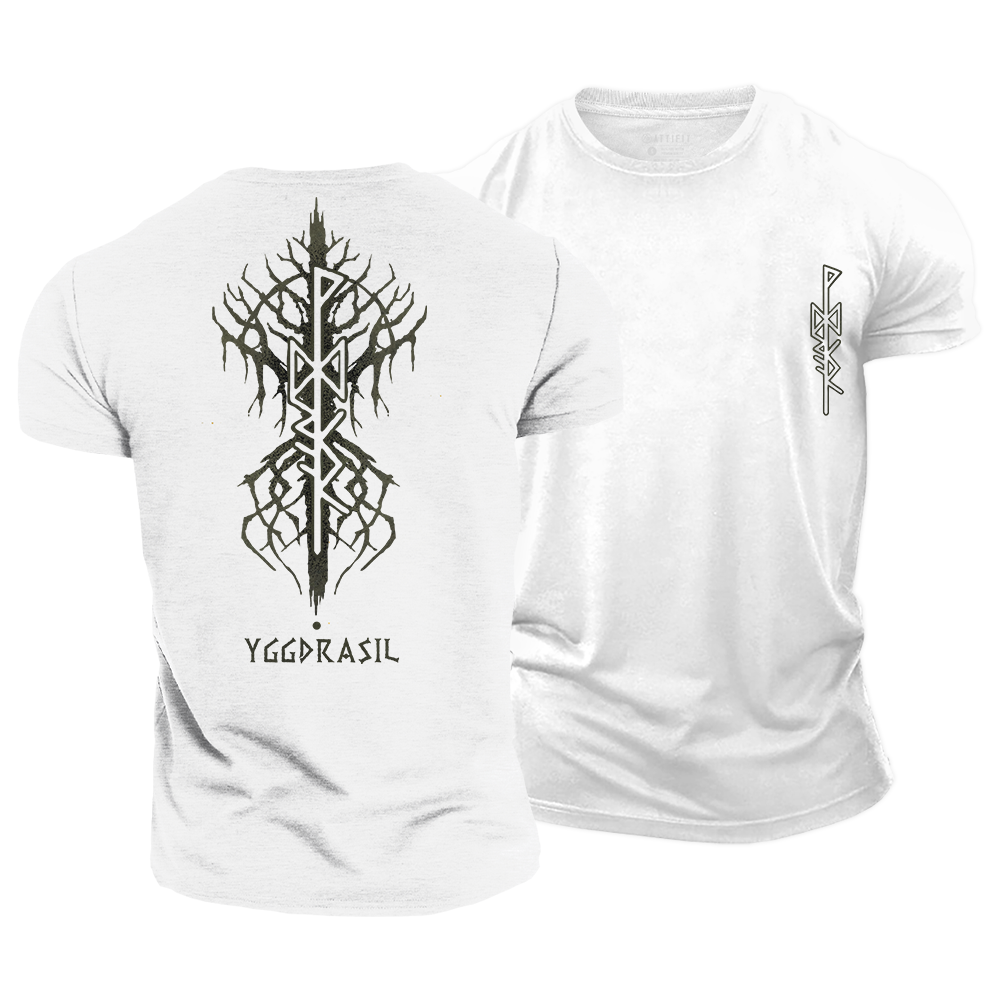 Wikinger-Grafik-T-Shirts aus Baumwolle