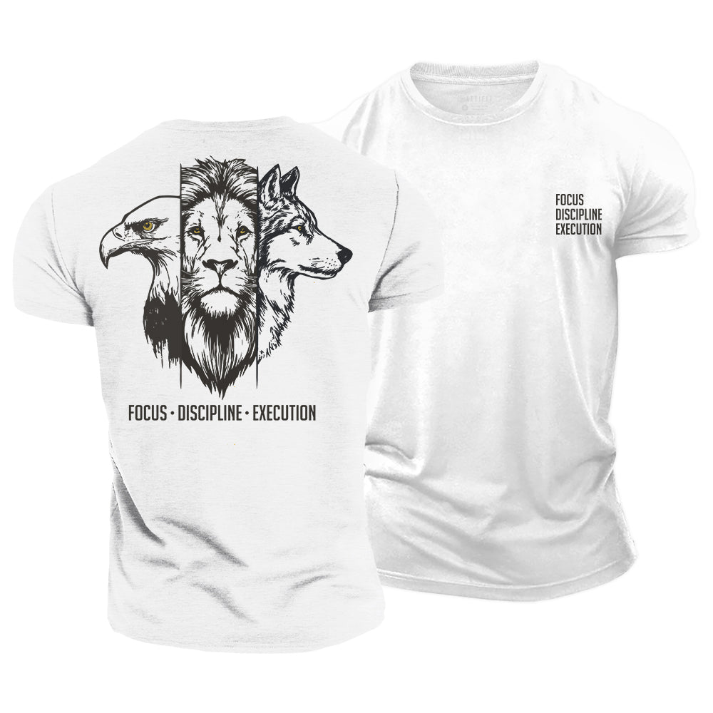 Focus Discipline Execution Cotton T-Shirt