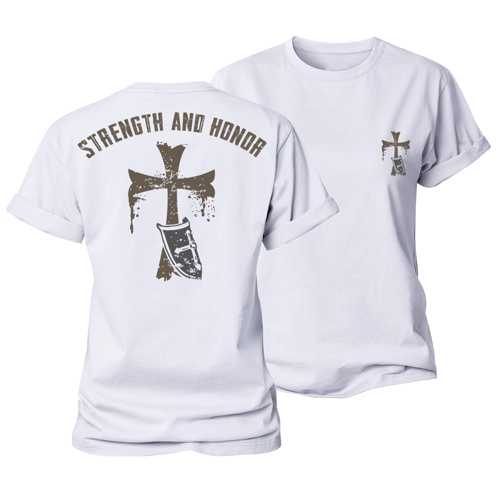 Strength and Honor Women's Cotton T-Shirt