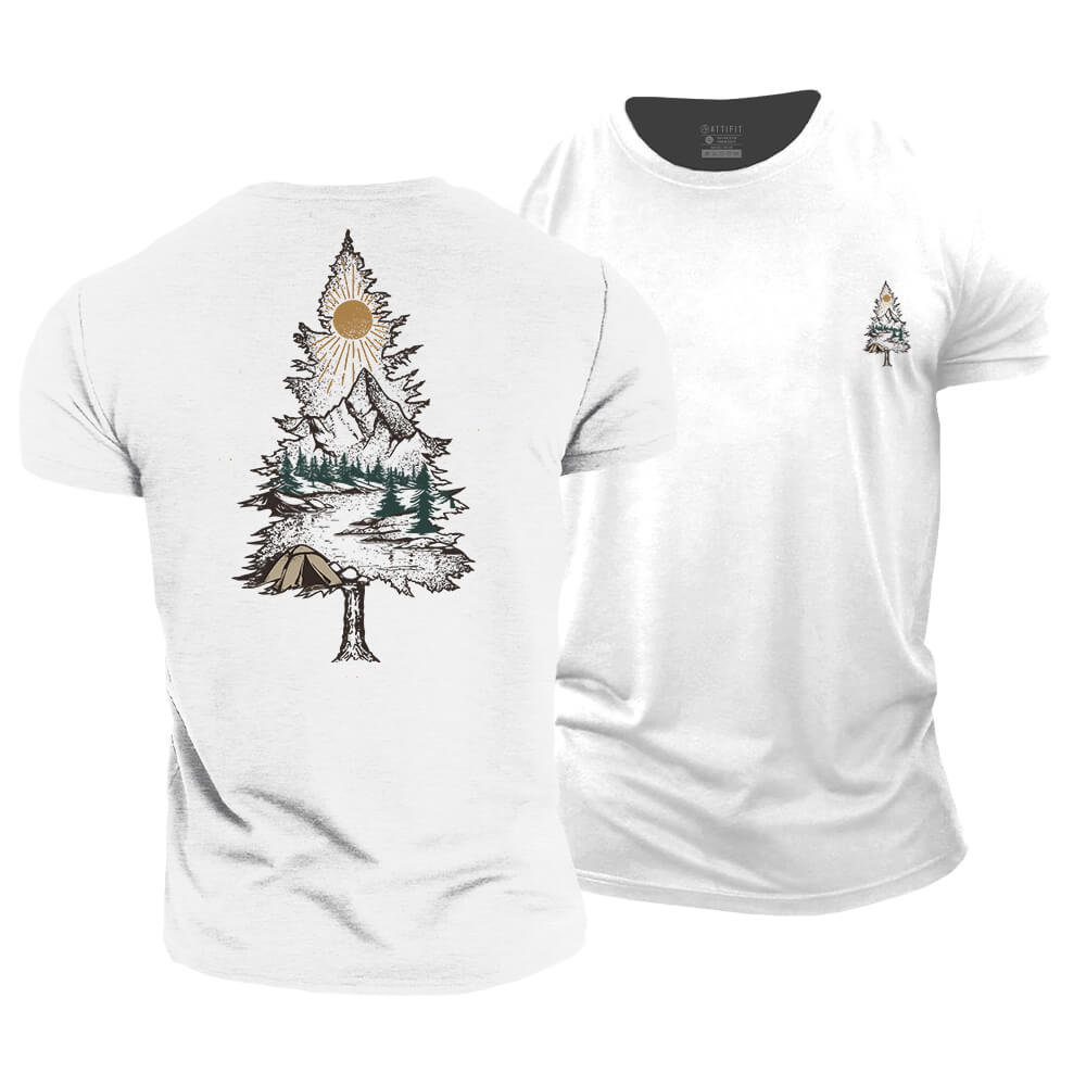Tree Landscape Cotton T-Shirt