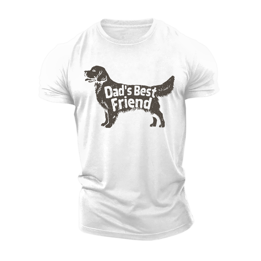 Best Dog Dad Ever Cotton T-Shirt