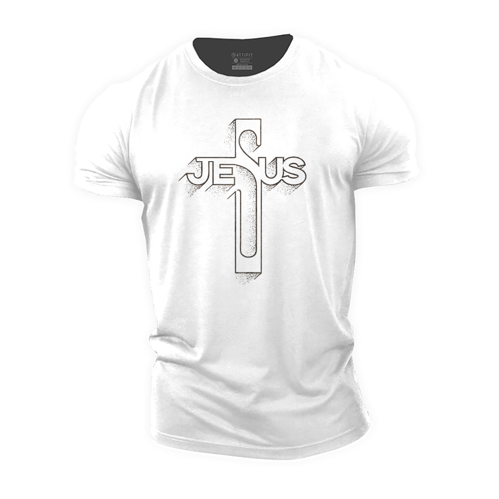Jesus Cross Cotton T-Shirt
