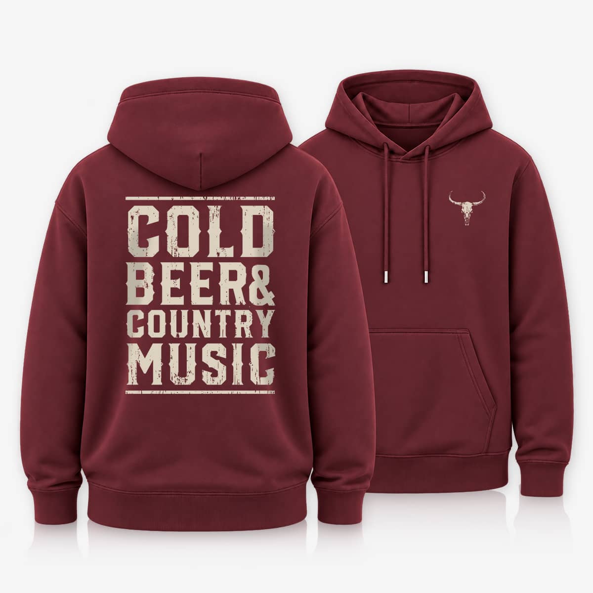 Cold Beer and Country Music Hoodie