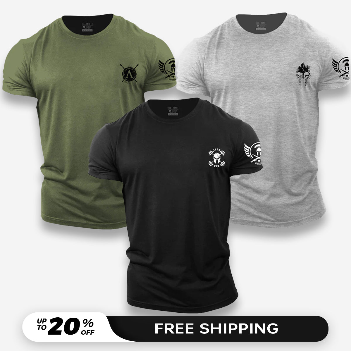 Mini Warrior 3-Pack - Cotton T-Shirts