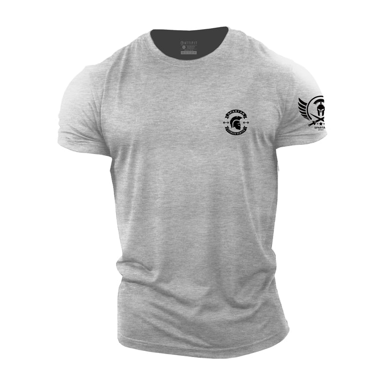 Cotton Spartan Graphic Fitness T-shirts