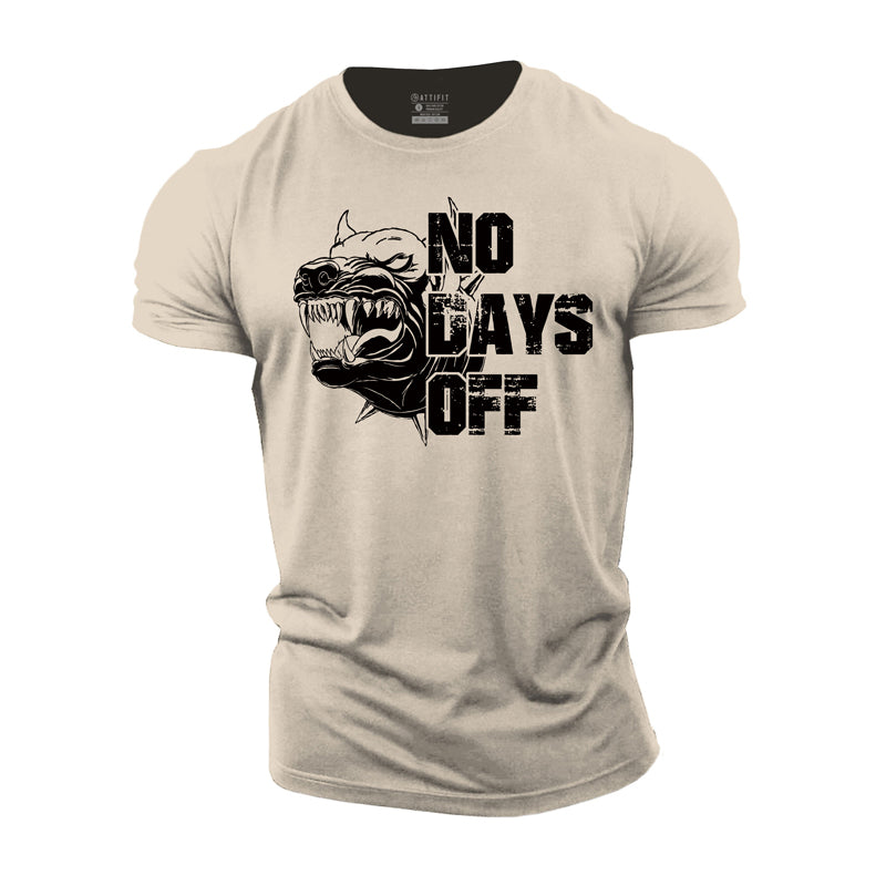 Cotton No Days Off Graphic Men's T-shirts