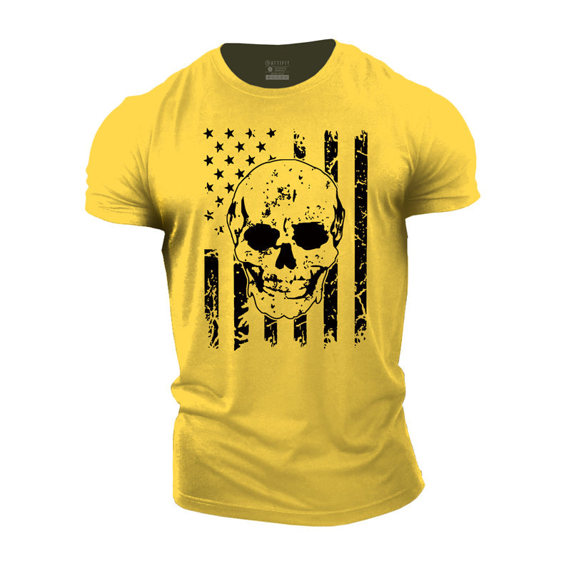 Cotton Skull Gym T-shirts