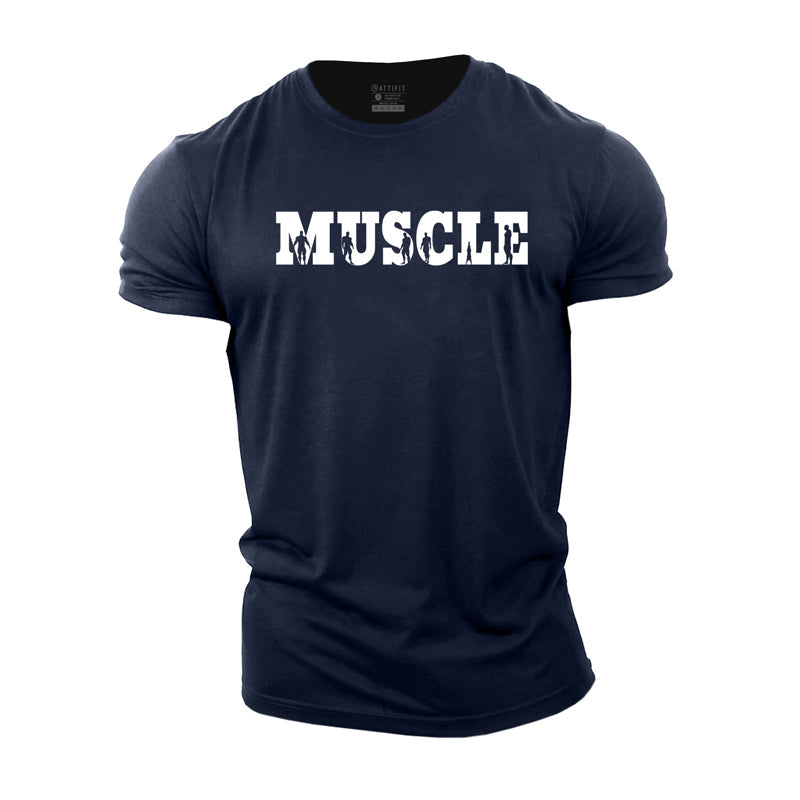 Cotton Muscle Graphic T-shirts