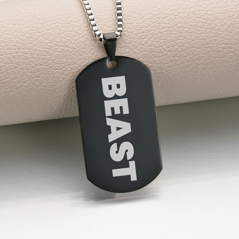 Beast Titanium Steel Fitness Necklace