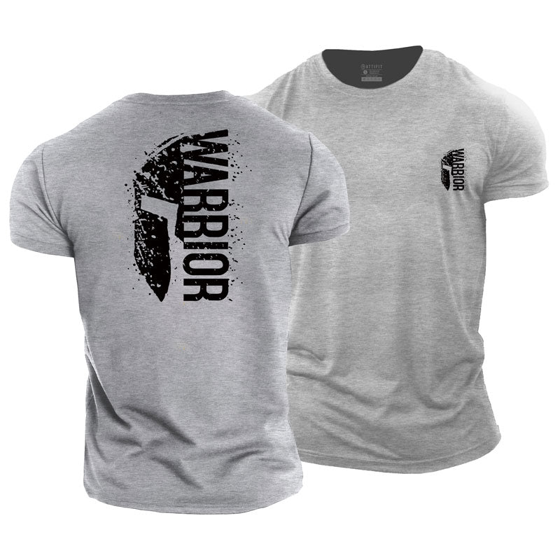 T-shirts en coton avec graphisme Spartan Warrior pour hommes