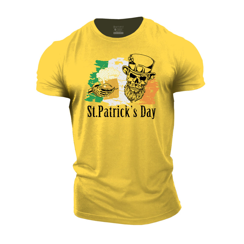 Cotton St. Patrick's Day Graphic Men's T-shirts