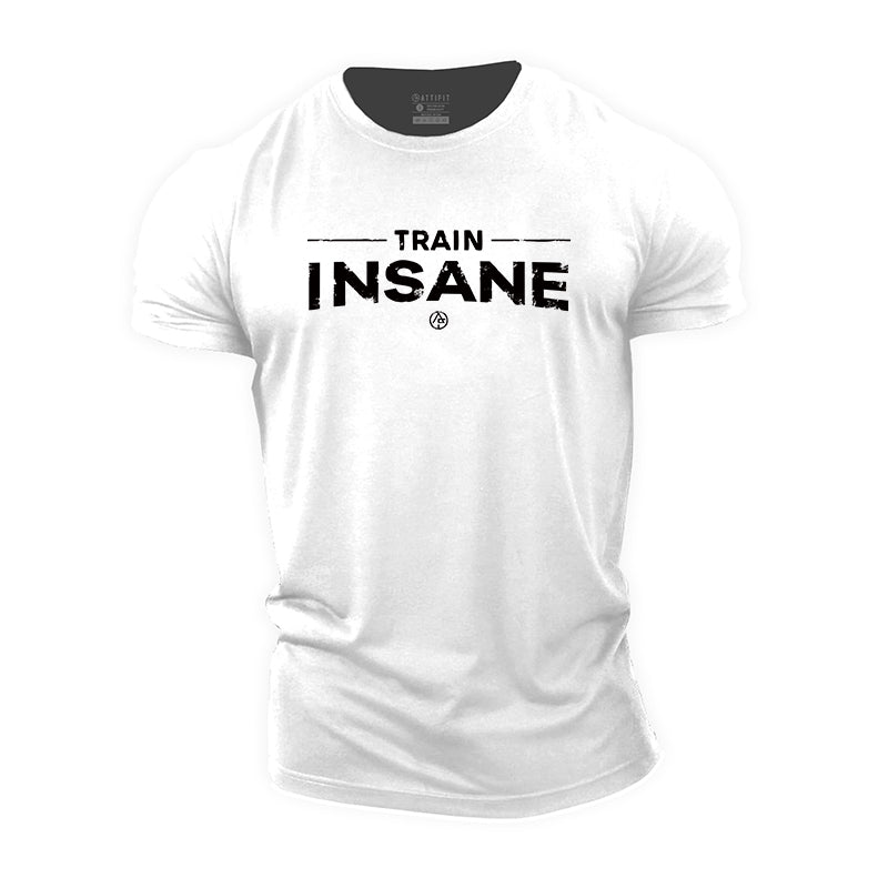 Cotton Train Insane Graphic Men's Fitness T-shirts