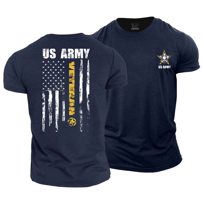 Cotton US ARMY Graphic Men's T-shirts