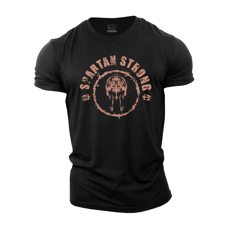 T-shirts en coton Spartan Strong Graphic pour hommes