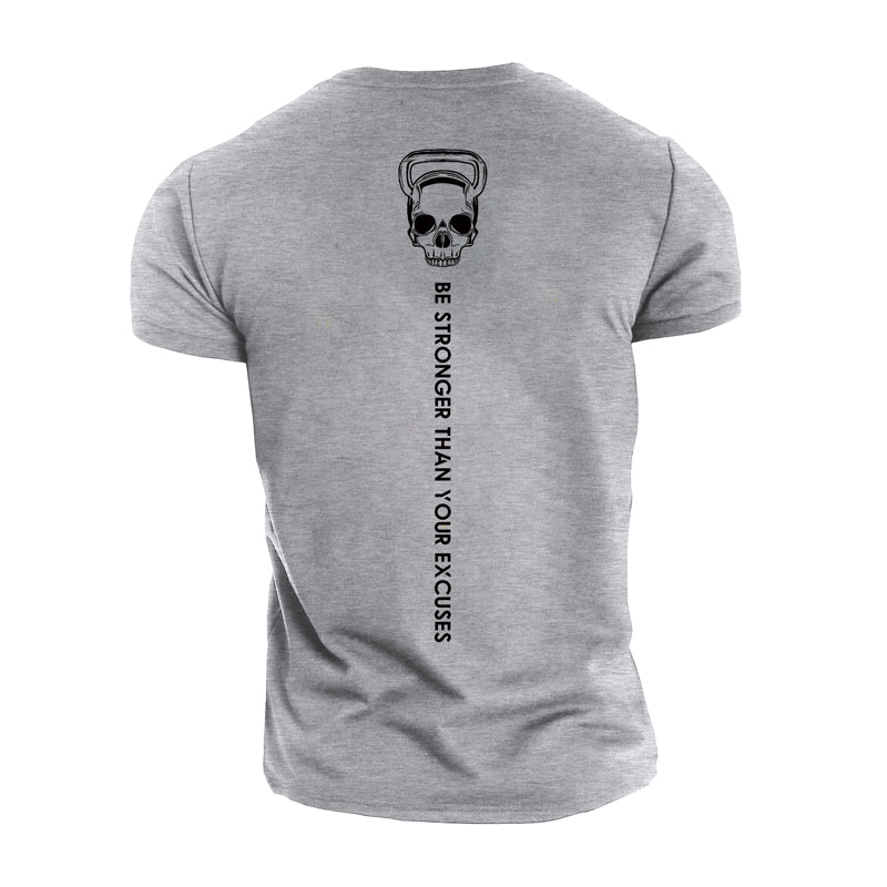 T-shirts en coton pour hommes Get Stronger Graphic