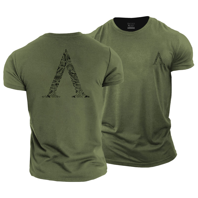 Herren-T-Shirts mit Hoplon-Grafik aus Baumwolle