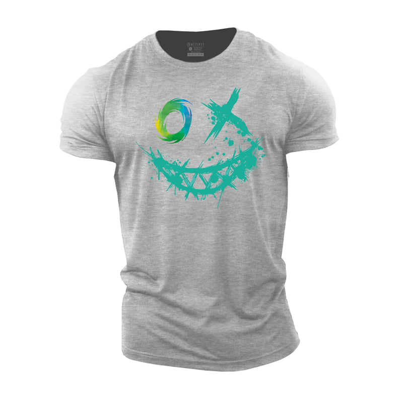T-shirts en coton Cool Smile Graphic pour hommes