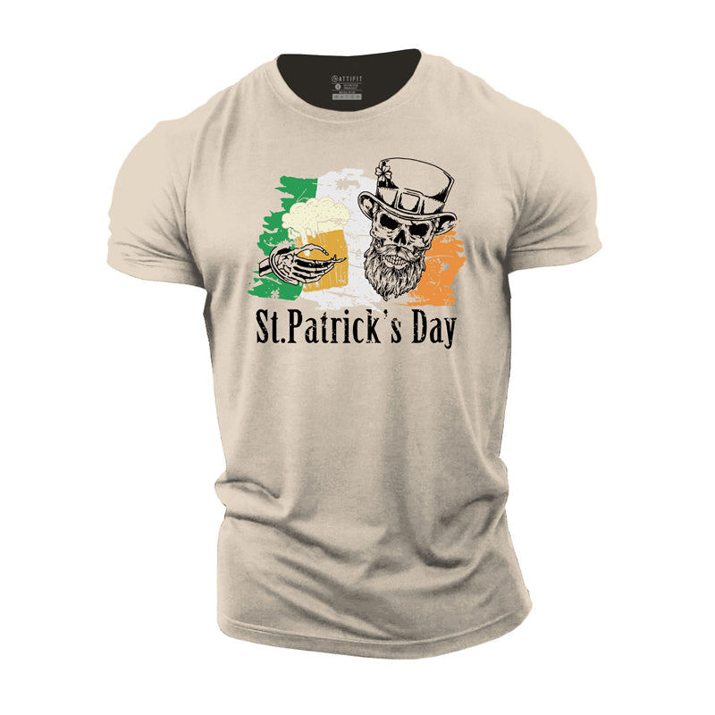 Cotton St. Patrick's Day Graphic Men's T-shirts