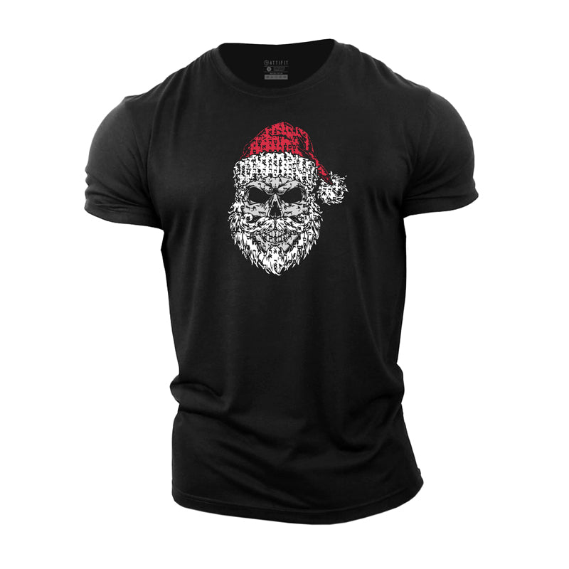 Cotton Santa Skull Men's T-shirts