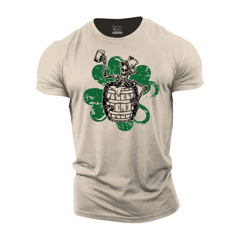 Cotton Celebrate St.Patrick's Day Graphic Men's T-shirts