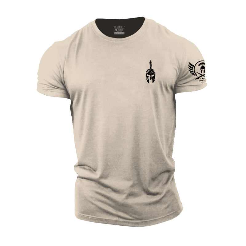 Spartan-Grafik-T-Shirts aus Baumwolle