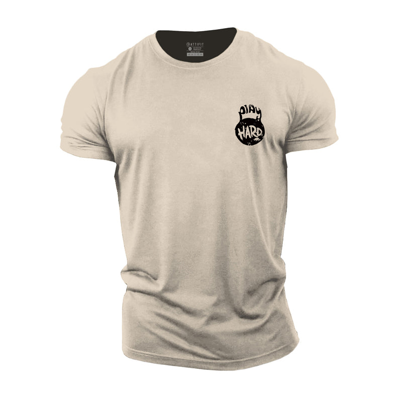Cotton Play Hard Graphic Herren-T-Shirts