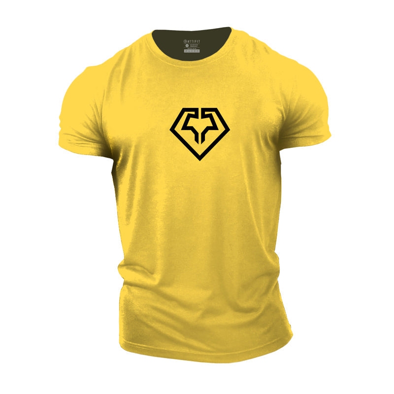 Cotton Fitness Diamond Graphic T-shirts