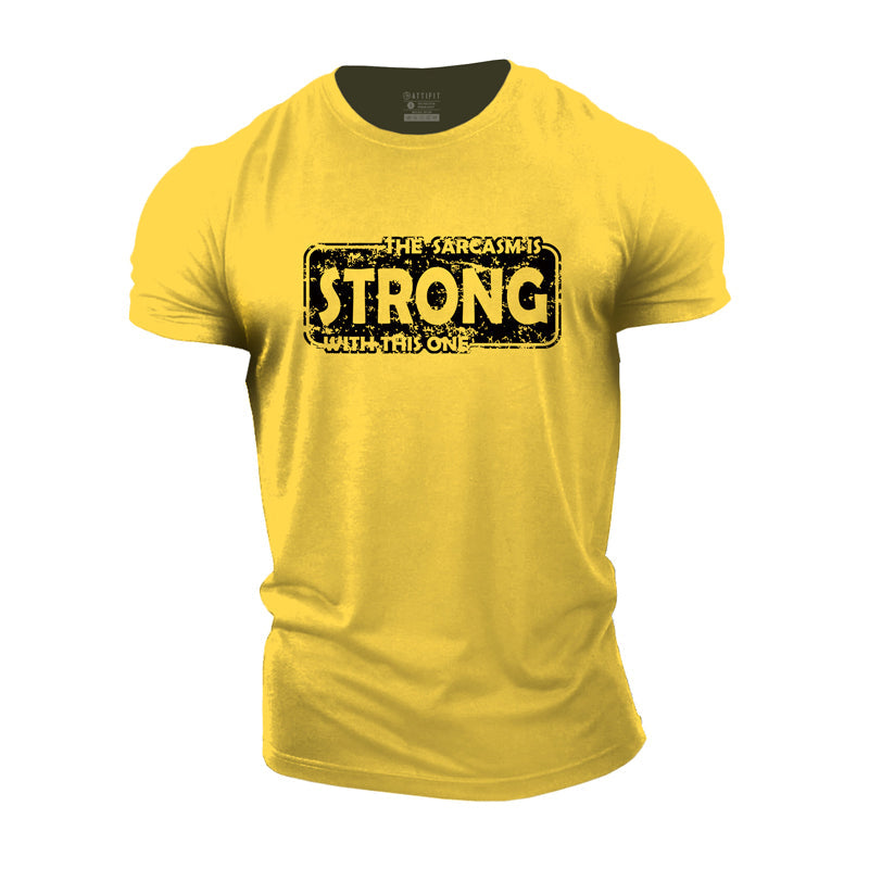 Cotton Strong Graphic Men's T-shirts