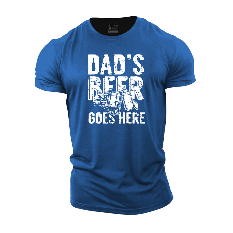 Cotton Dad's Beer Graphic Men's T-shirts