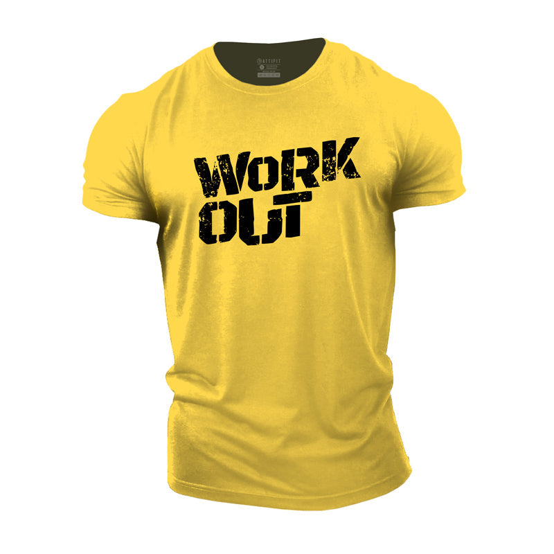 Cotton Workout Graphic T-shirts