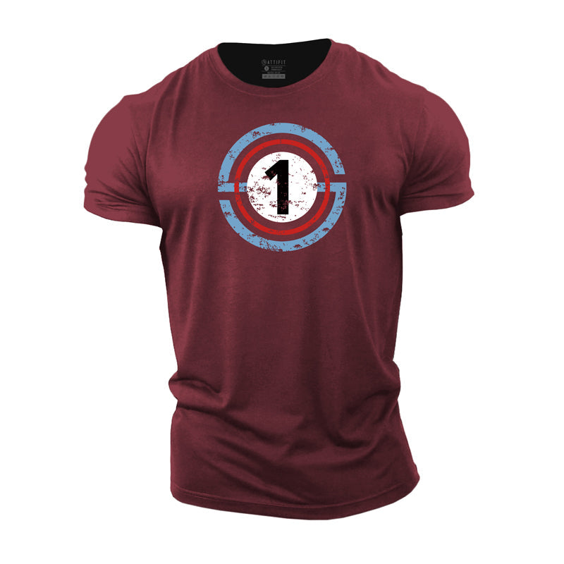 Cotton Number One Graphic Men's T-shirts