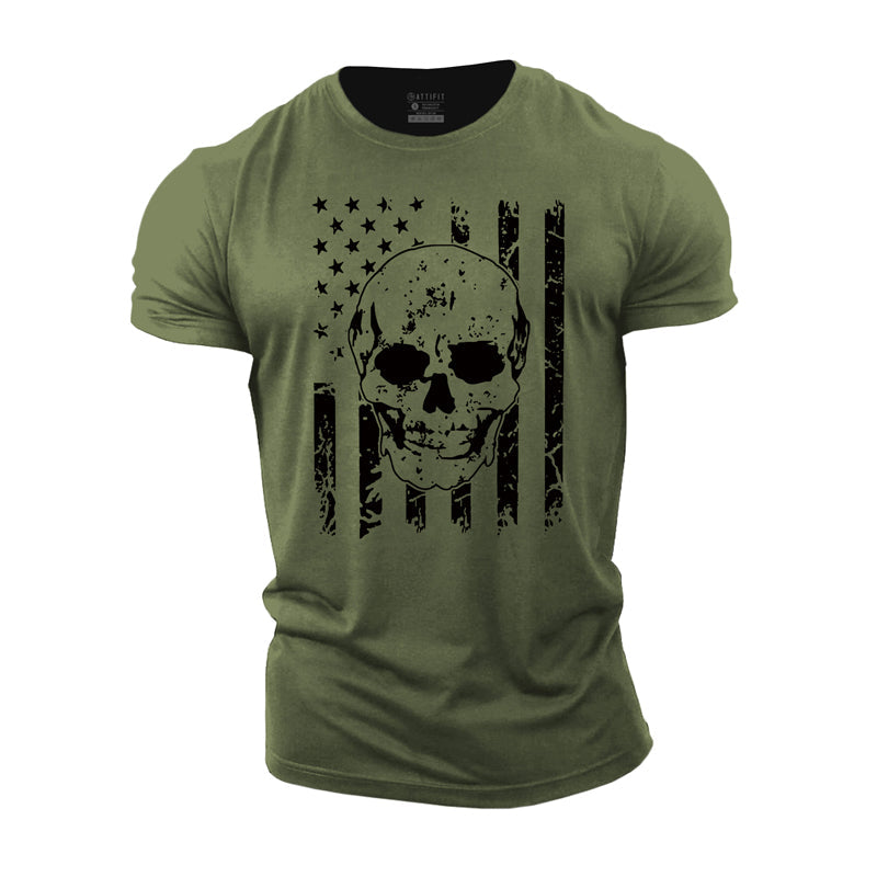 Cotton Skull Gym T-shirts