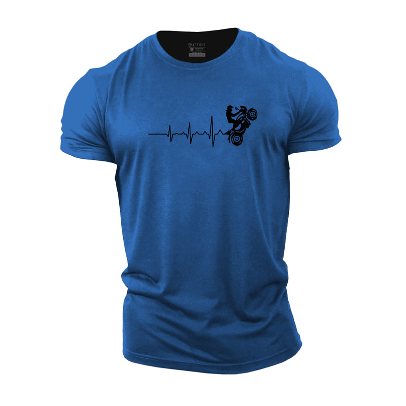 Cotton Heartbeat And Rider Graphic T-shirts