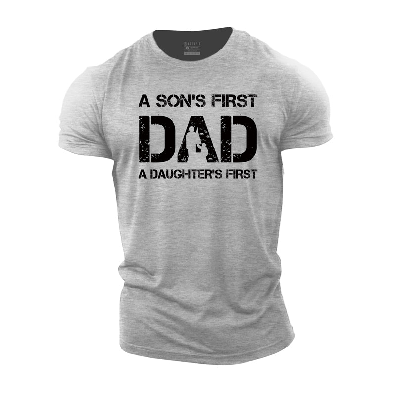 Cotton Father's Day Graphic Men's T-shirts