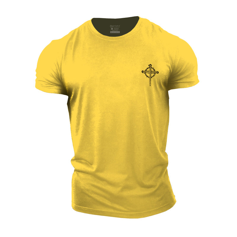 Thorn Cross Herren-T-Shirts aus Baumwolle