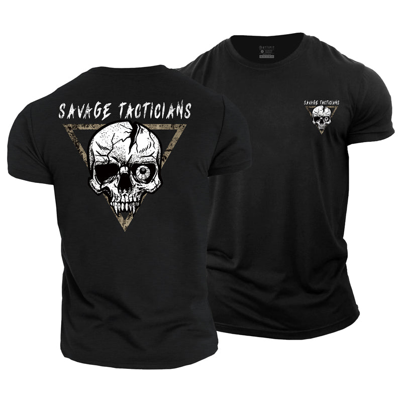 T-shirts pour hommes en coton Savage Tacticians Graphic