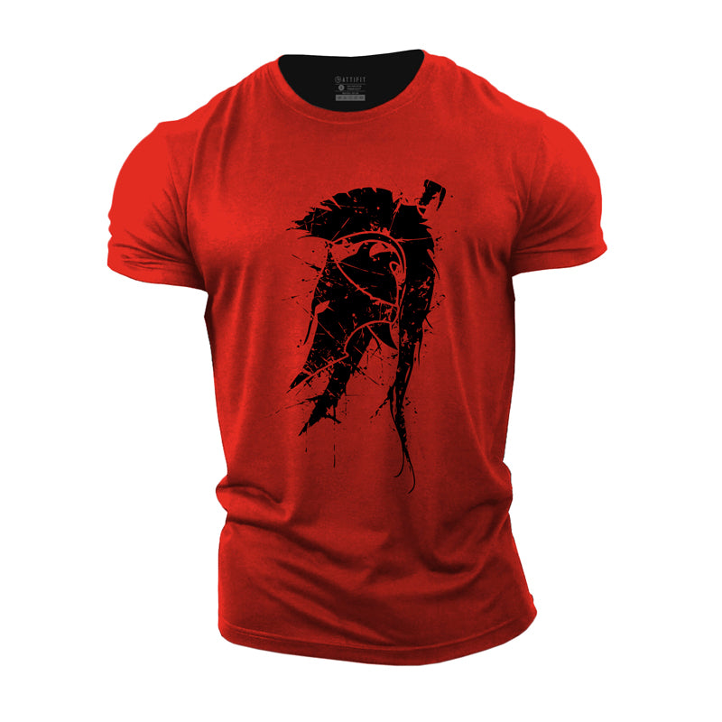 Cotton Retro Spartan Graphic T-shirts