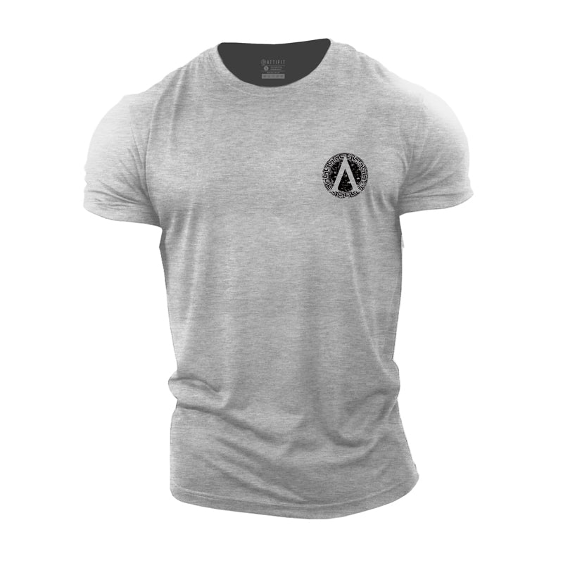 T-shirts de fitness en coton Spartan A pour hommes