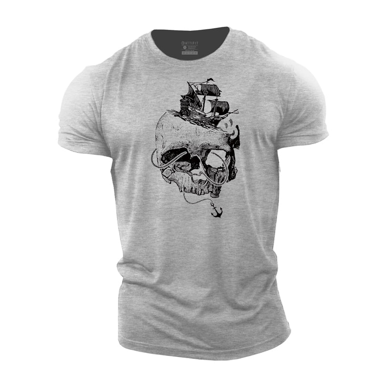 Cotton Skull Workout Men's T-shirts