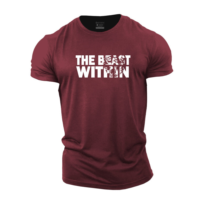 Cotton The Beast Within Graphic T-shirts