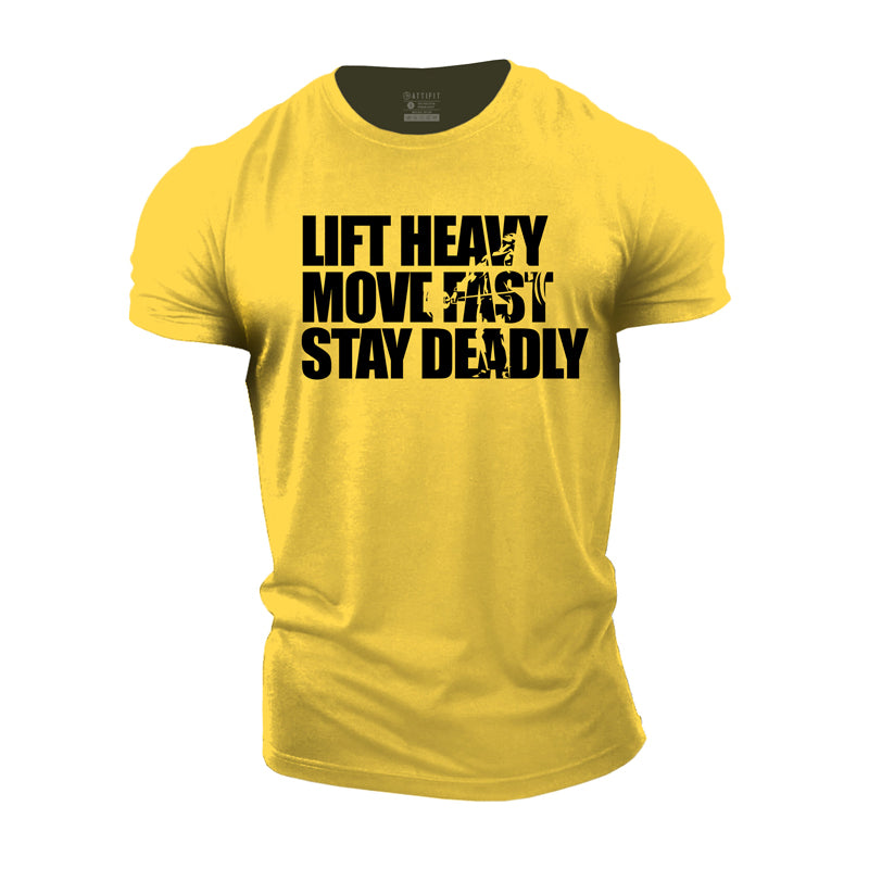 Cotton Stay Deadly Graphic Men's T-shirts