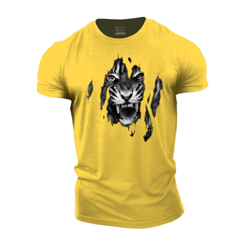 Cotton Tiger Graphic Workout T-shirts