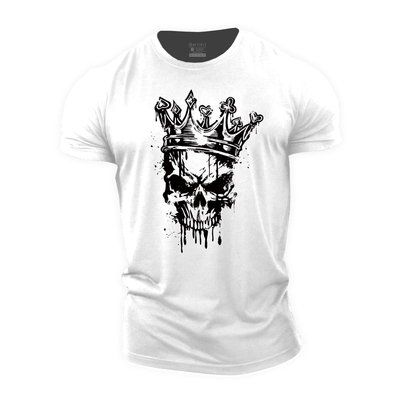 Cotton Skeleton Graphic Men's T-shirts