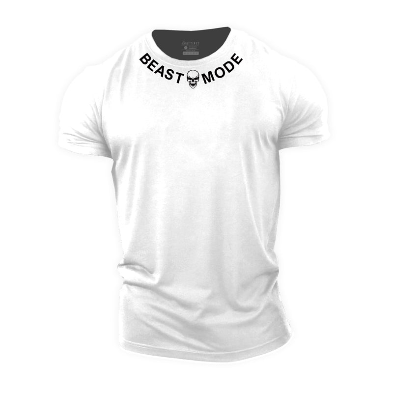 Cotton Beast Mode Herren-Fitness-T-Shirts