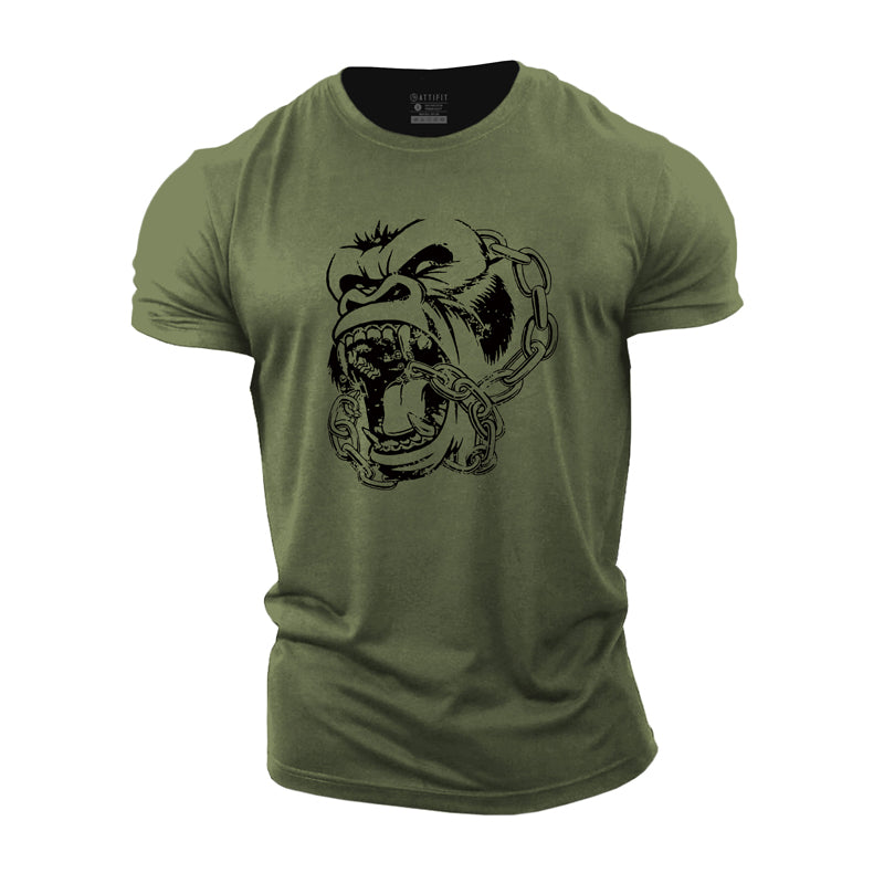 Cotton Gorilla Graphic Men's T-shirts