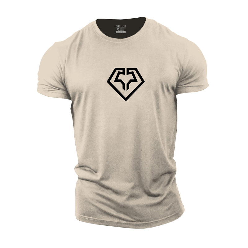 Cotton Fitness Diamond Graphic T-shirts