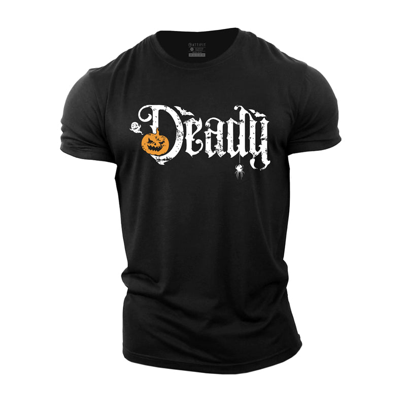 T-shirts Halloween Deady en coton