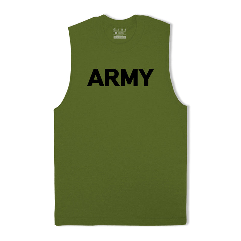 Army-Workout-Tanktop aus Baumwolle
